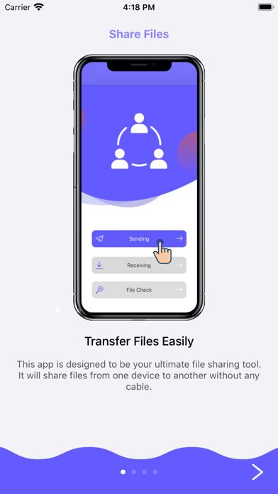 Screenshot #1 pour Transfer Files, Share Files