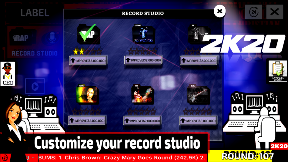 #9. Music Label Manager 2K20 (iOS) 由: Mateusz Wos