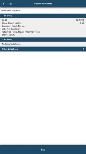 Timesheet Portal screenshot 1