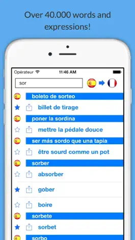 Game screenshot French Spanish Dictionary++ hack