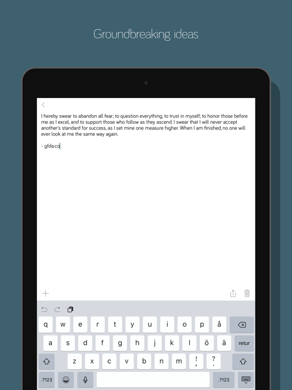 Something to catch everything iPad screenshot 4 - Productivity app