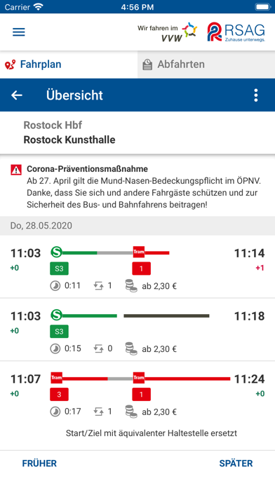 RSAG Fahrplan screenshot 3