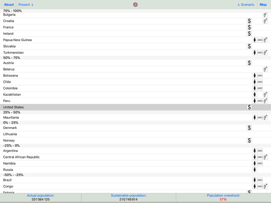 Overpopulation iPad screenshot 4 - Reference app