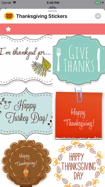 Thanksgiving Stickers