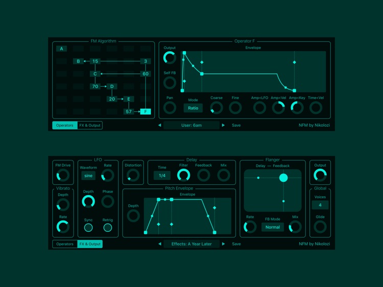 NFM – AUv3: FM Synth screenshot-4