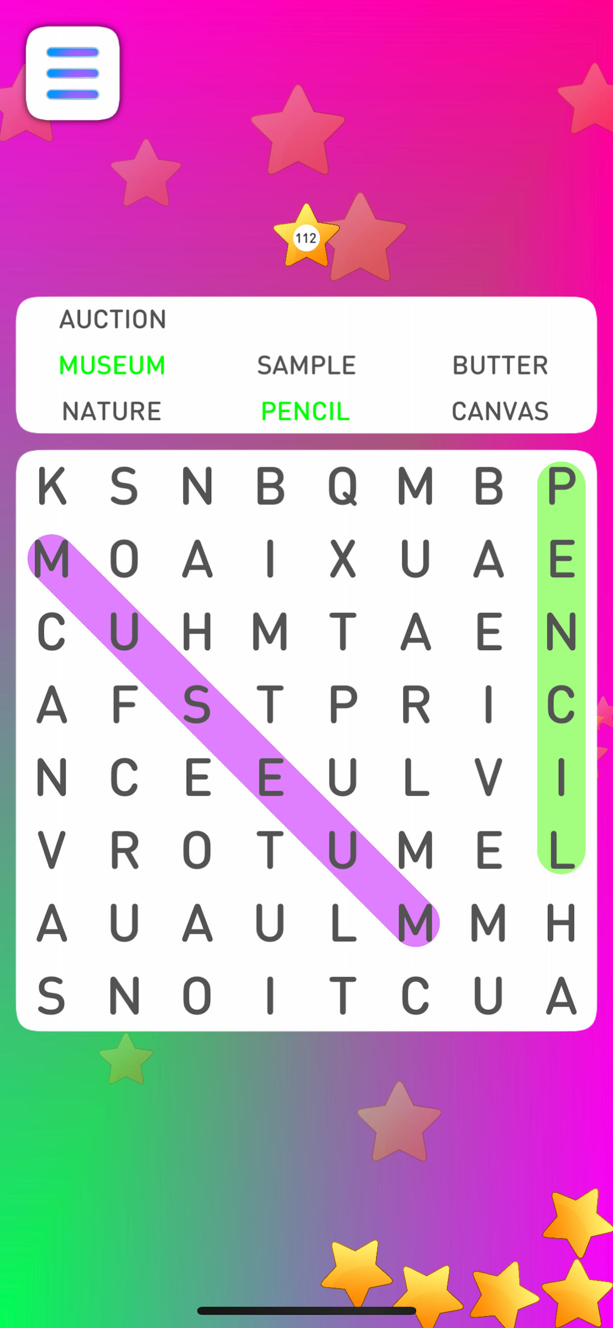Find words: search words