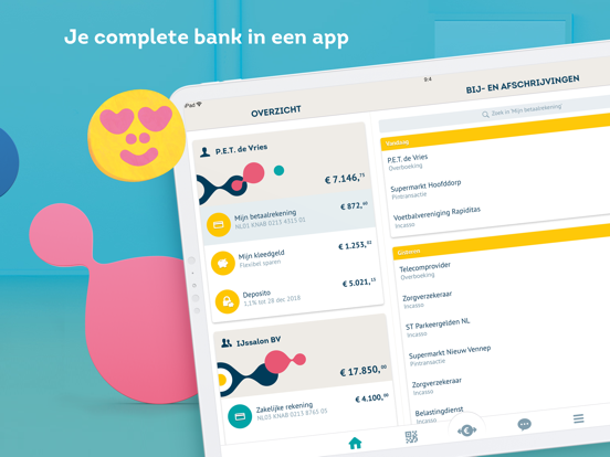 Knab Bankieren iPad app afbeelding 2