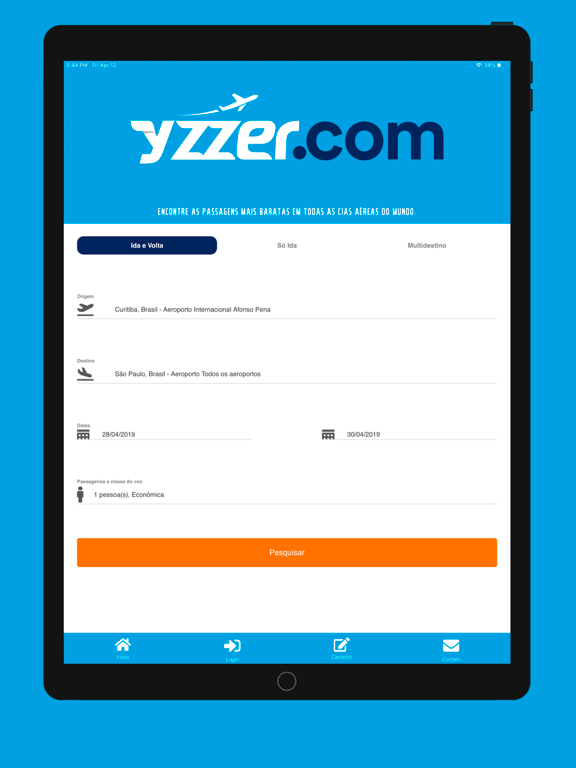 Screenshot #4 pour yzzer.com: Passagens Aéreas