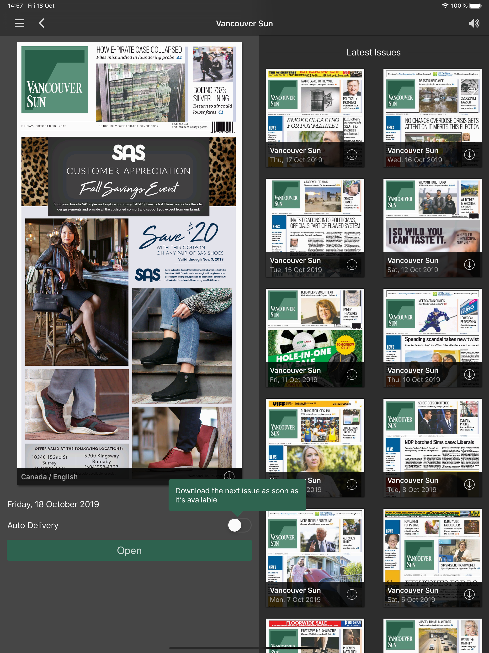 The Vancouver Sun ePaper screenshot 6