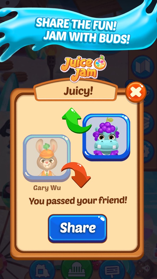 #7. Juice Jam! Match 3 Puzzle Game (iOS) By: Jam City, Inc.