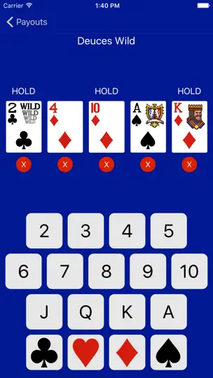 Video Poker Analyzer iPhone Screenshot 1