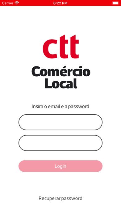 CTT Comércio Local Comerciante Screenshot