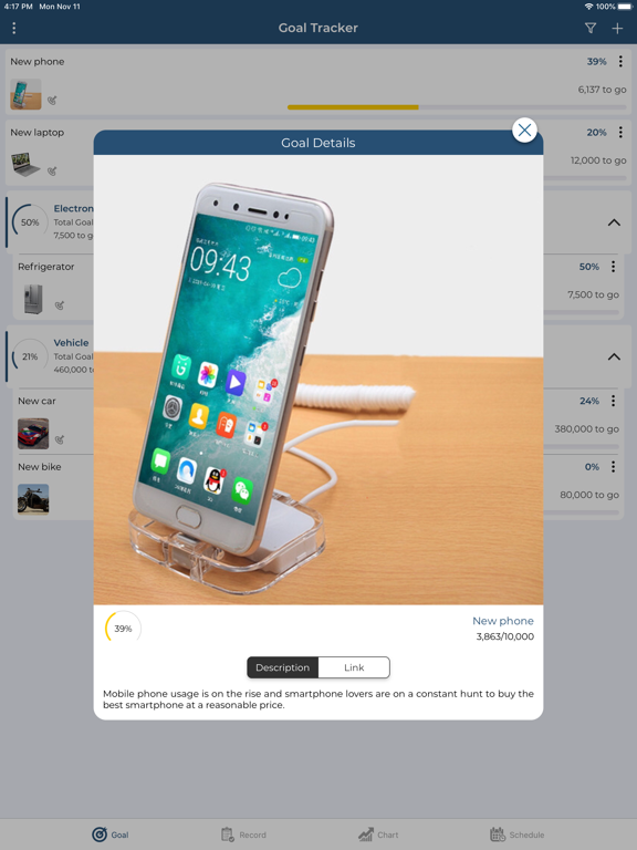 Screenshot #6 pour SaveMoney: Savings Tracker