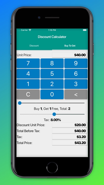 Easy Discount Total Calculator