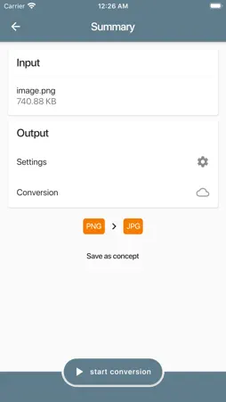 Convert To screenshot 2