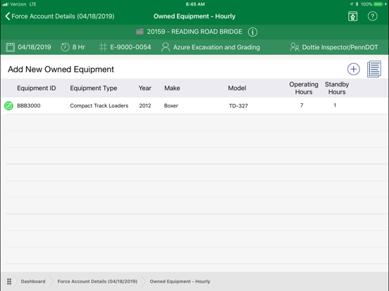 PennDOT - MCFA iPad screenshot