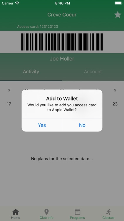 CCRC Tennis Mobile App