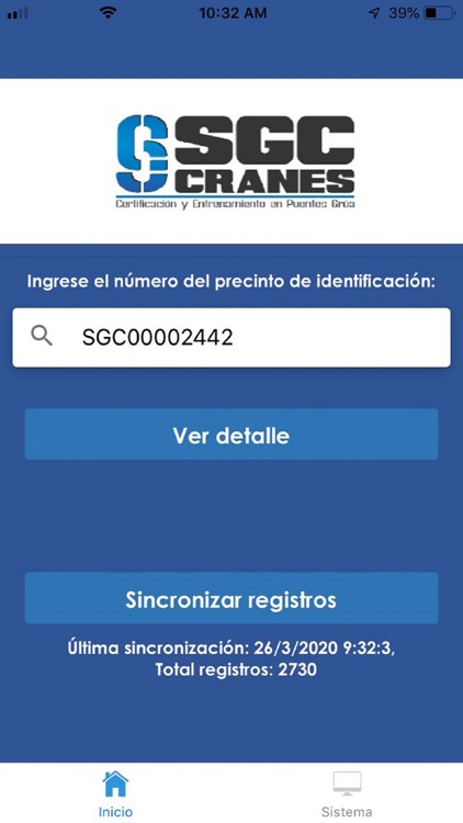 SGC Cranes App