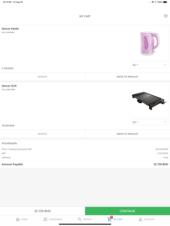 Ashrafs iPad screenshot 4 - Shopping app