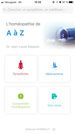 Capture d'écran de L’Homéopathie De A à Z sur iPhone 1