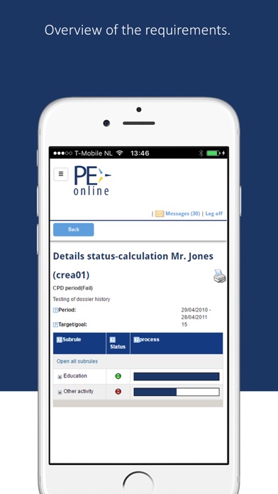PE-online Screenshot