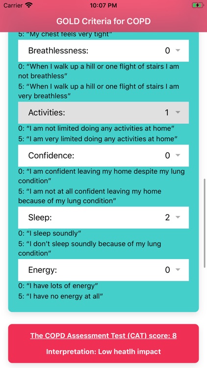 GOLD Criteria for COPD screenshot-3