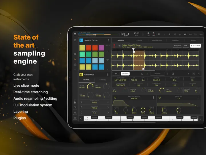Скриншот BeatMaker 3 на iPhone 2
