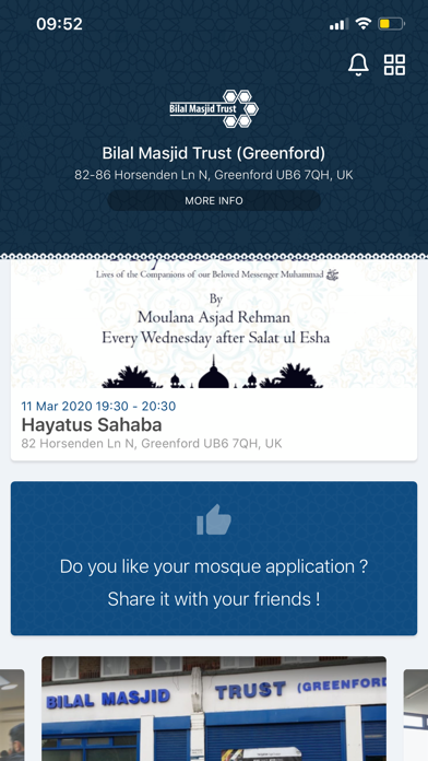 Bilal Masjid Greenford Screenshot