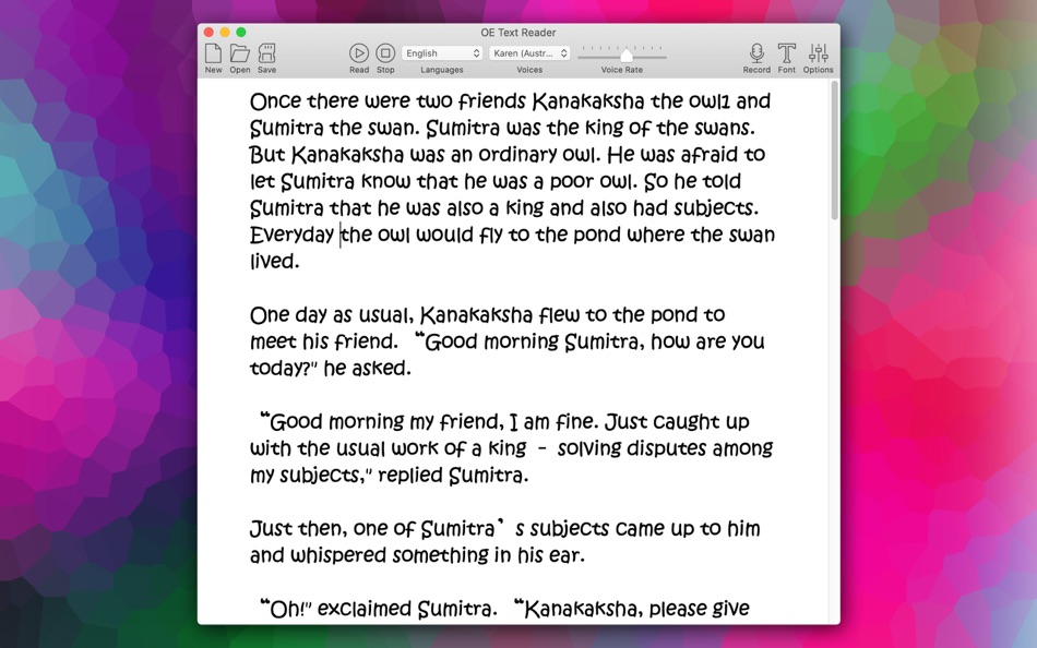 OE Text Reader - 2.0 - (macOS)