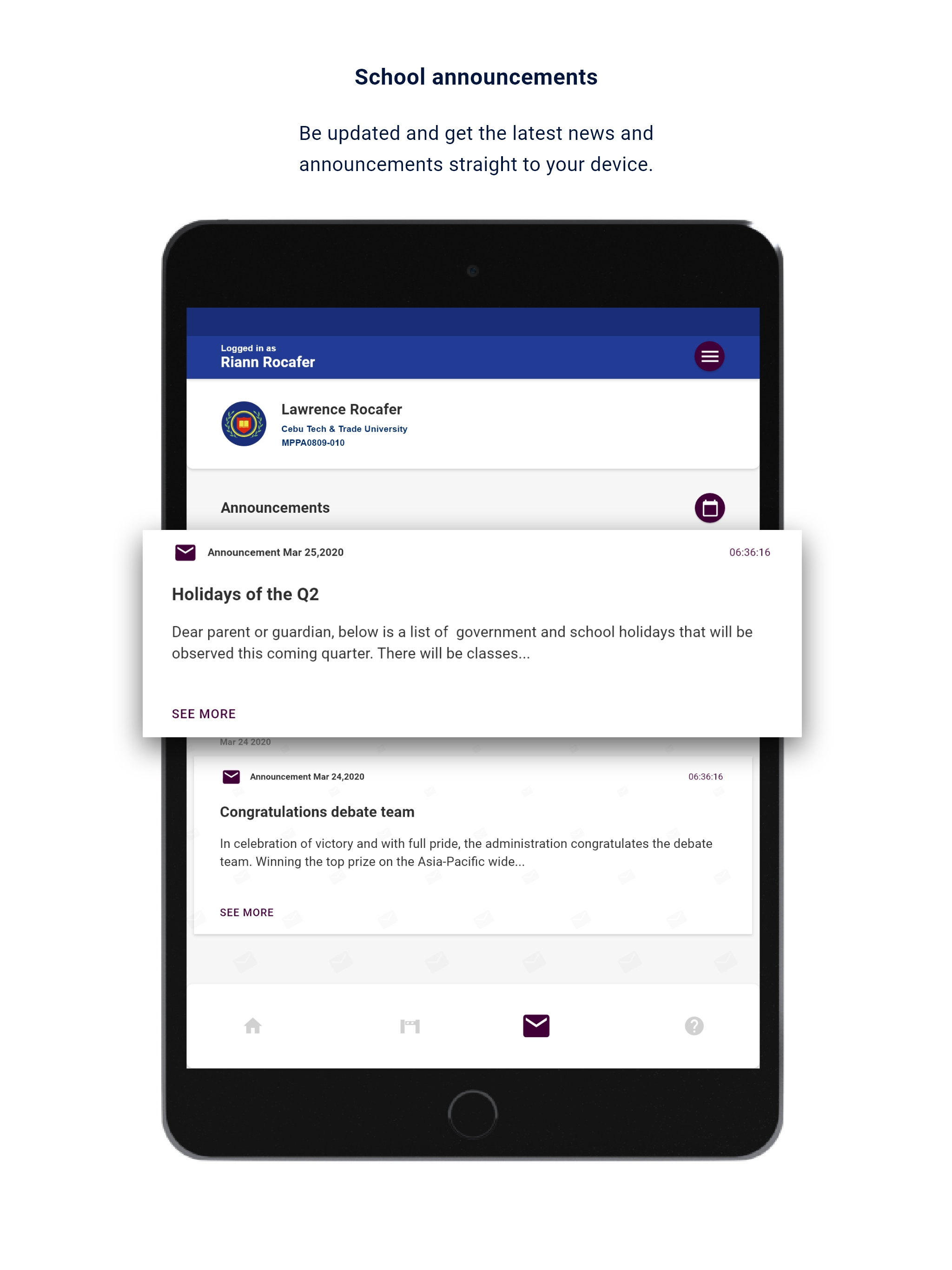 Campuslink Push Notification