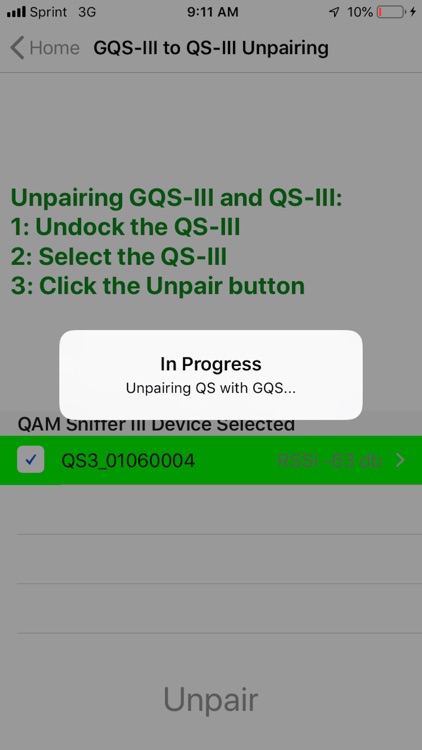 ComSonics GQSIII/QSIII Pairing screenshot-5