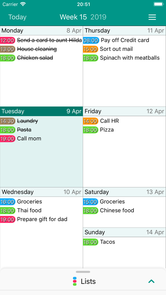 #1. Easy Reminders (iOS) 由: Tom van Zummeren