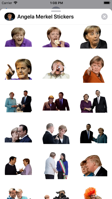 Angela Merkel Stickers screenshot 2