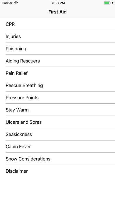 Screenshot #3 pour Wilderness First Aid