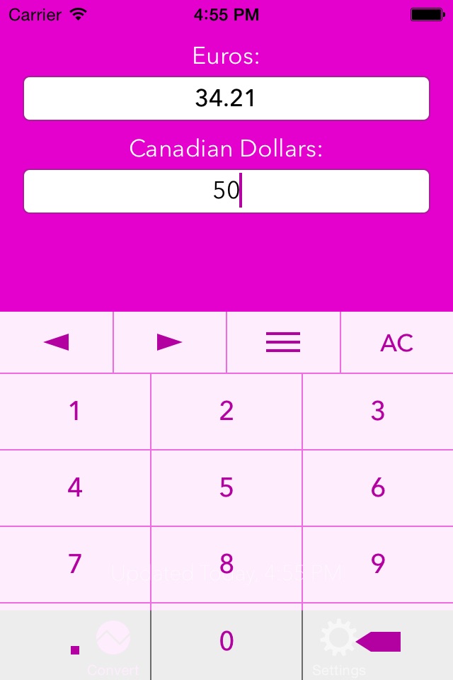 Canadian Dollars To Euros screenshot 2