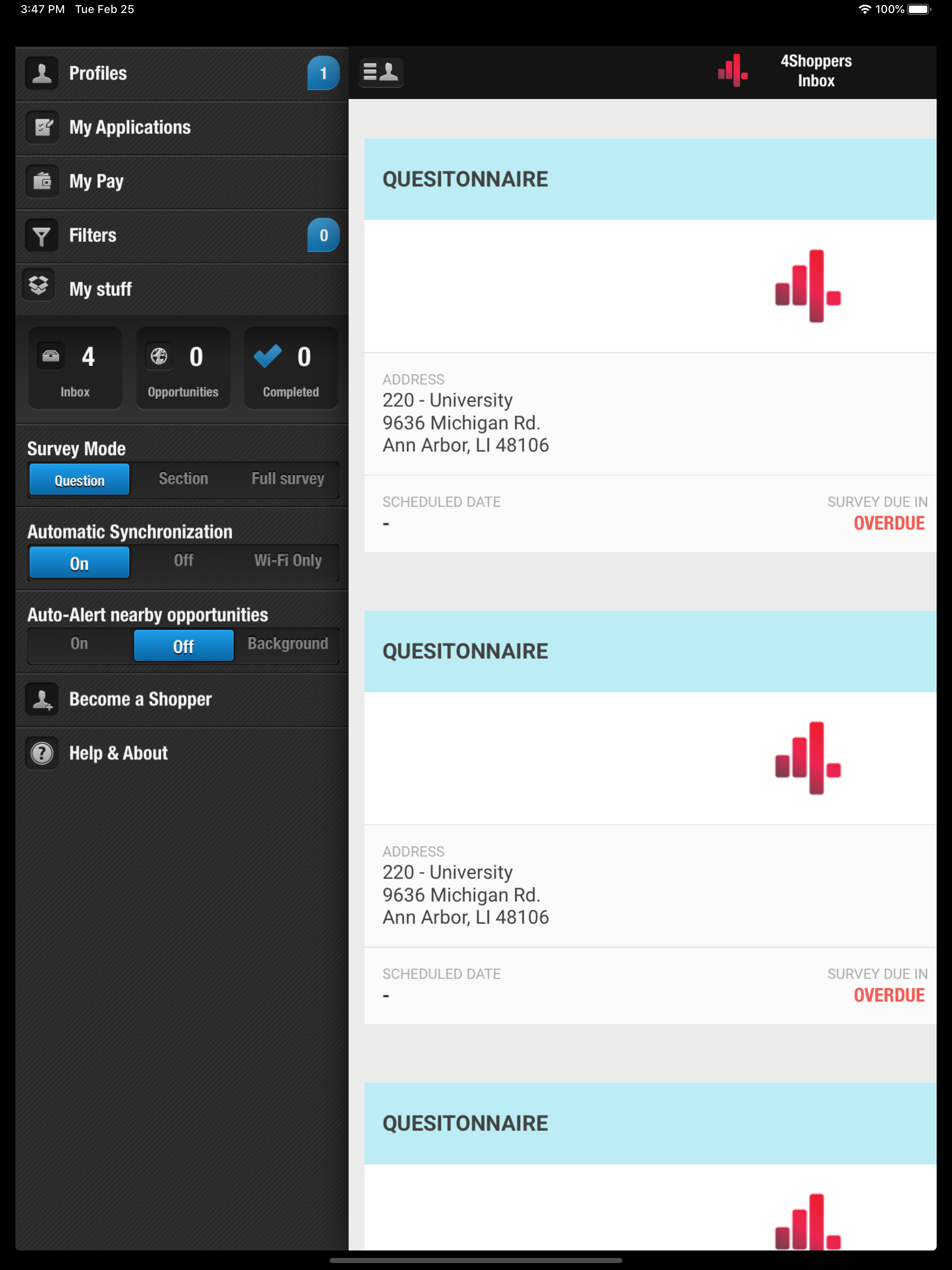 4Shoppers Mystery Shopper screenshot 4