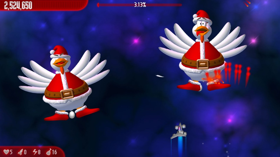 #4. Chicken Invaders 3 Xmas (iOS) 由: InterAction studios