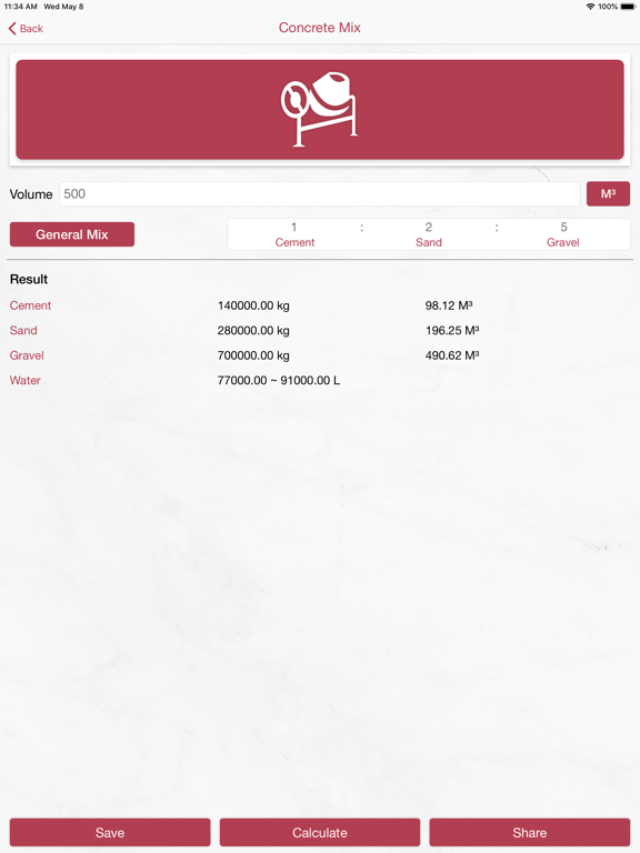 Screenshot #6 pour Concrete Calculator, Estimator