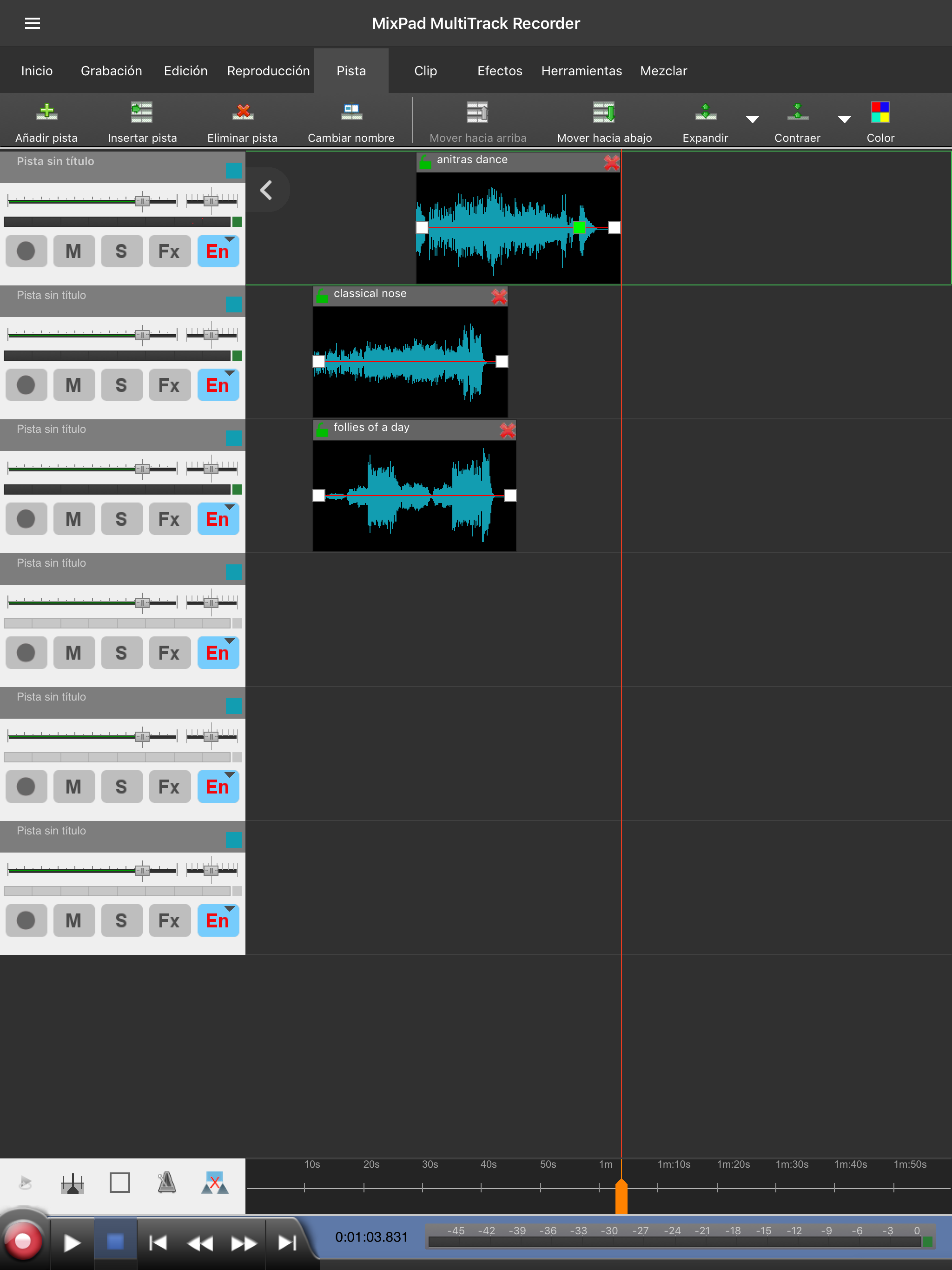 MixPad, mezclador multipista screenshot 15
