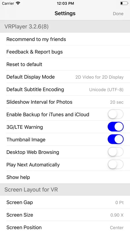 VRPlayer Pro : 2D 3D 360°Video screenshot 6 of 6