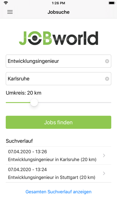 JOBworld Jobsuche Screenshot