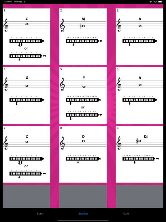 Screenshot #6 pour Chromatic Harmonica Prompter
