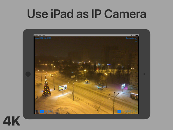 Screenshot #4 pour IP4K: Phone comme caméra IP