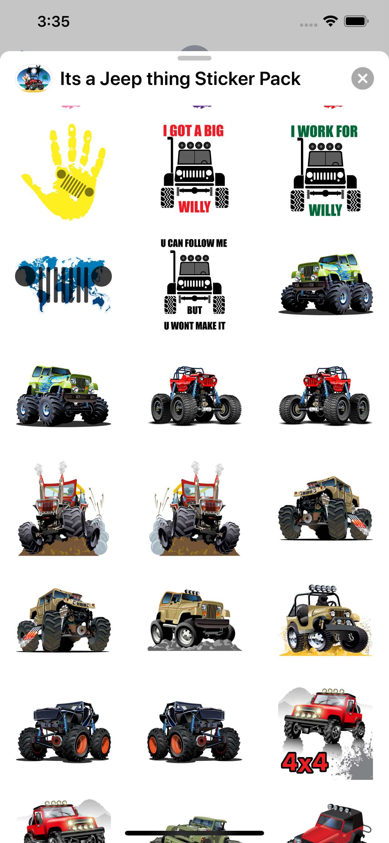Its a Jeep Thing Sticker Pack