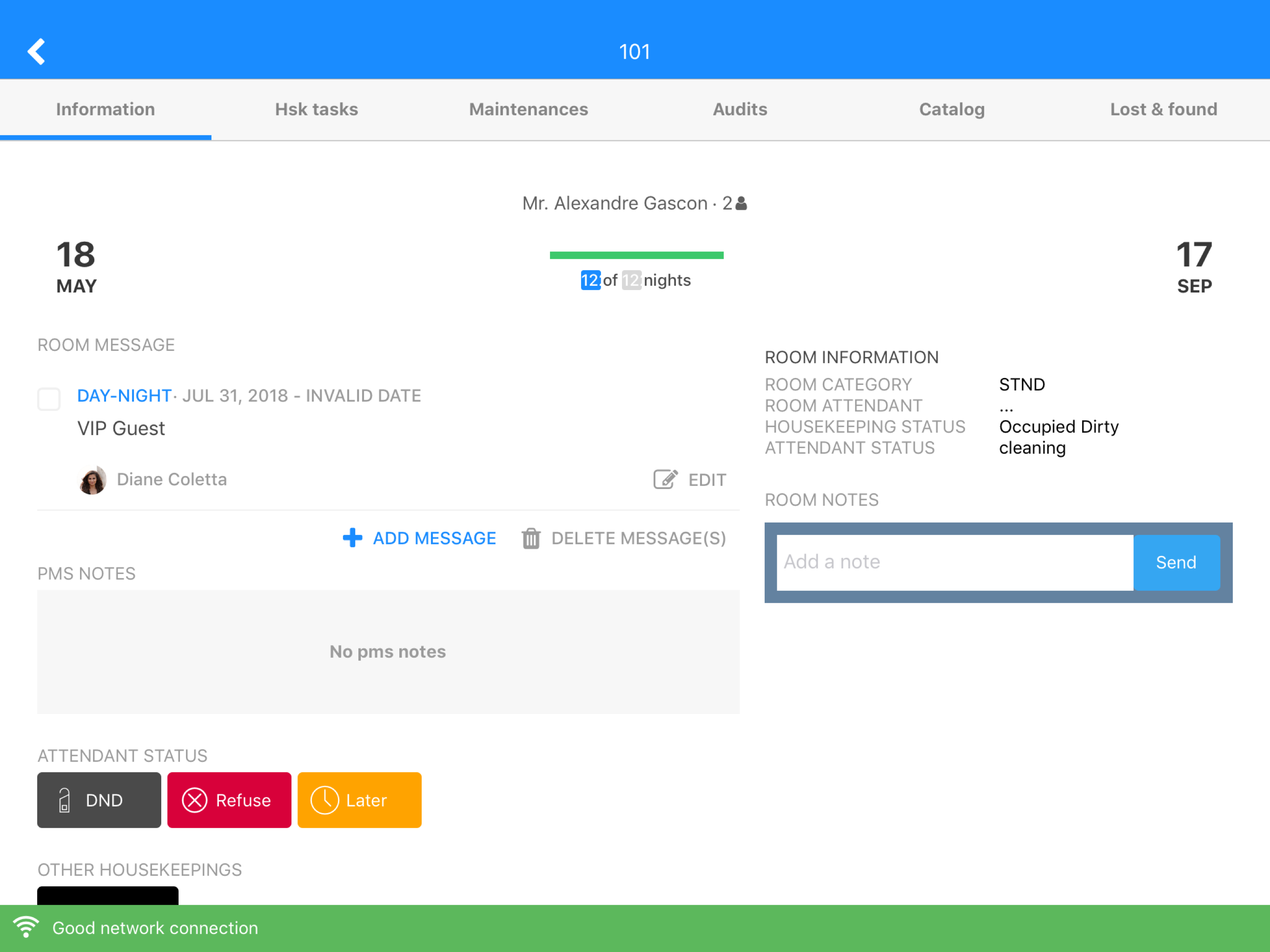 RoomChecking Inspector screenshot 3