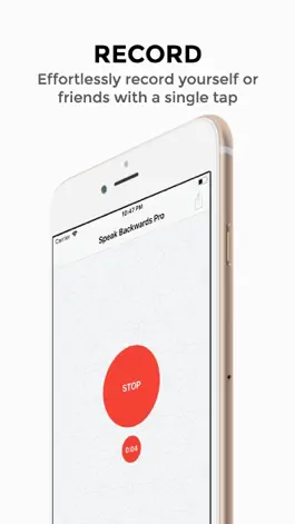 Game screenshot Speak Backwards Pro - Recorder mod apk