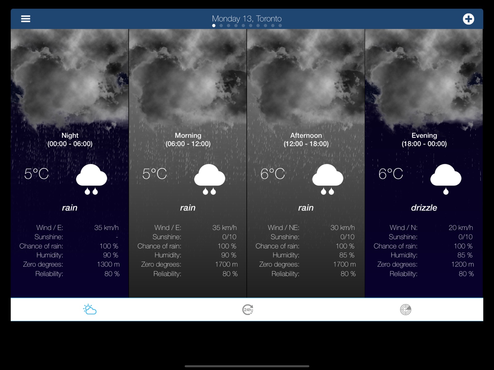 Weather for Canada ipad screenshot 2