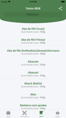 Game screenshot Taco App: Tabela Nutricional hack