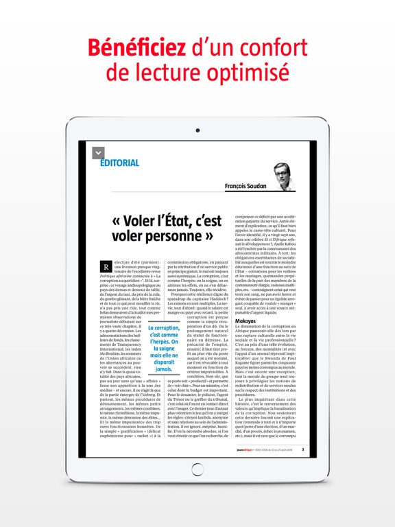 Jeune Afrique - Le Magazine iPad screenshot 6 - News app