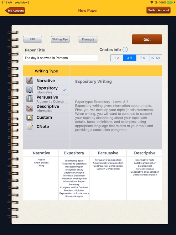 iGoWrite: Writing Resource screenshot-0